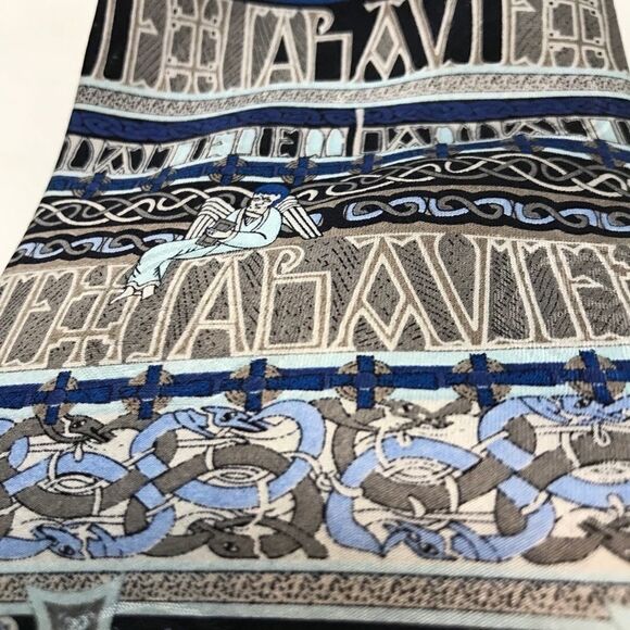 Traditional Craft Book of Kolls Silk Tie Blue - Picture 8 of 16